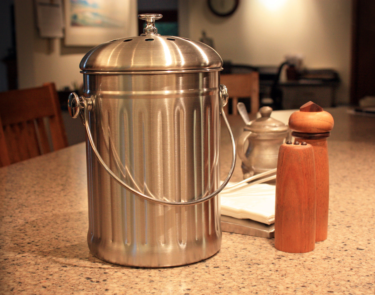 Stainless Steel Kitchen Composter 3 Quart